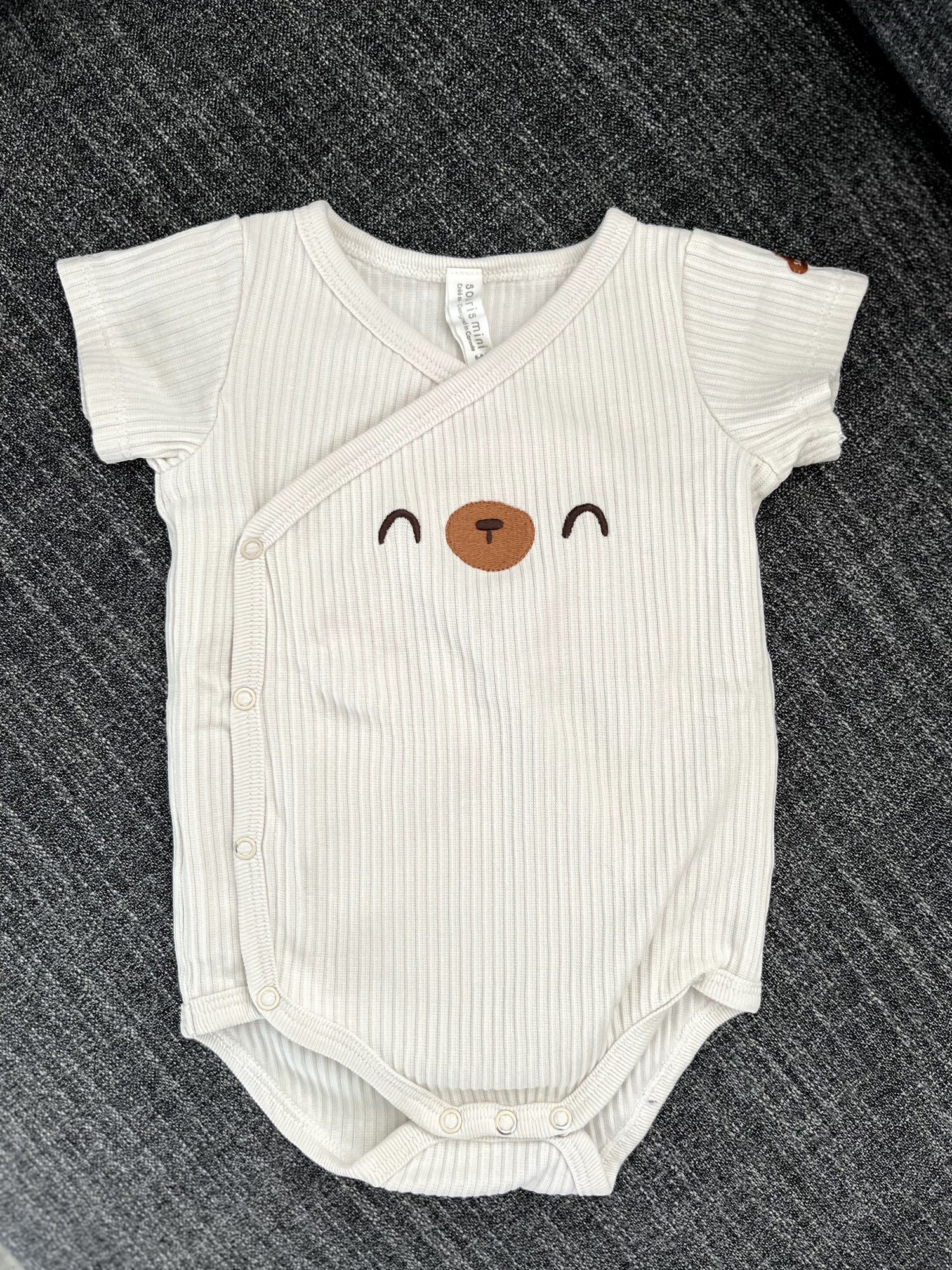 Cream leggings in organic cotton, newborn - Souris Mini – Souris Mini