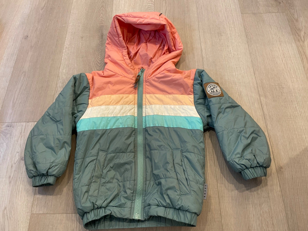 Manteau Vintage Fille 8 Ans Années 50, Bleu Marine Et Blanc, Neuf