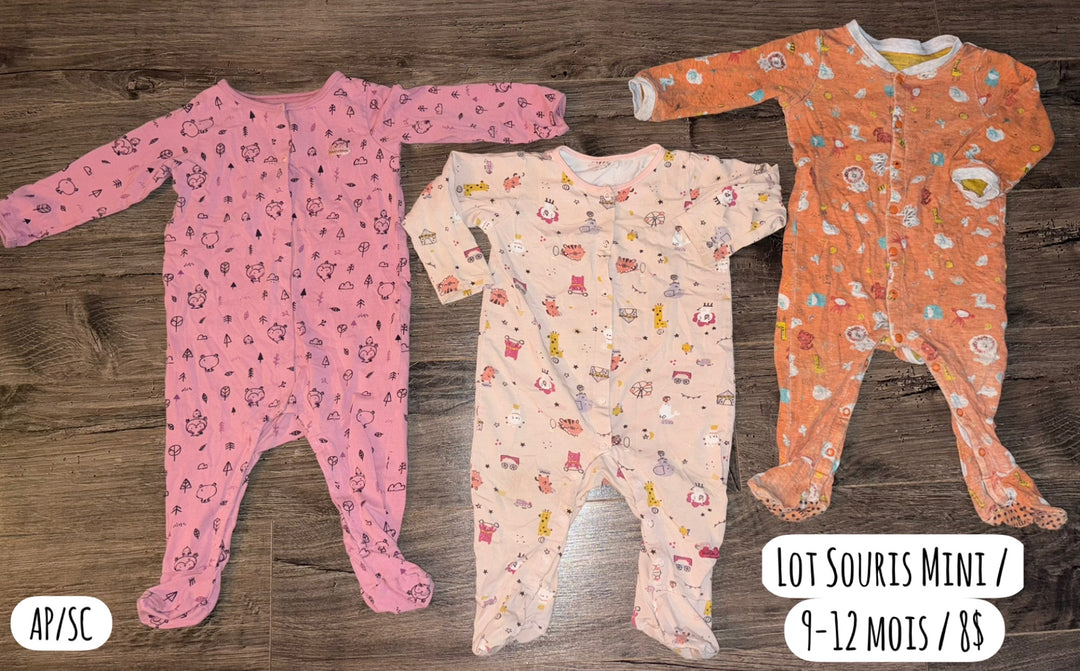 Geagodelia Pyjama De Noël Pour Enfant/bébé Fille 2 Pièces Motif Nœud