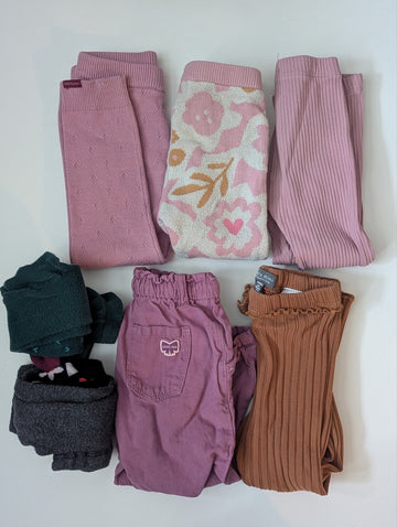 Lot leggings + bas collant 2-3 ans