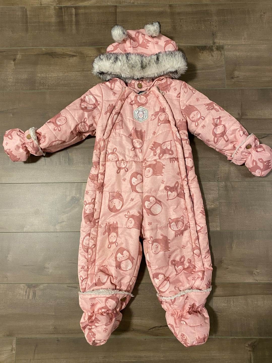 Generisch Maillot Enfant Paris Tout-petit Enfant Garçon Fille Hiver Manches Longues Imprimé Dessin Animé Pyjamas Hauts Pantalons 2 Pièces Tenues Ensemble Body Avec Nœud Papillon, Bleu, 6-12 Mois